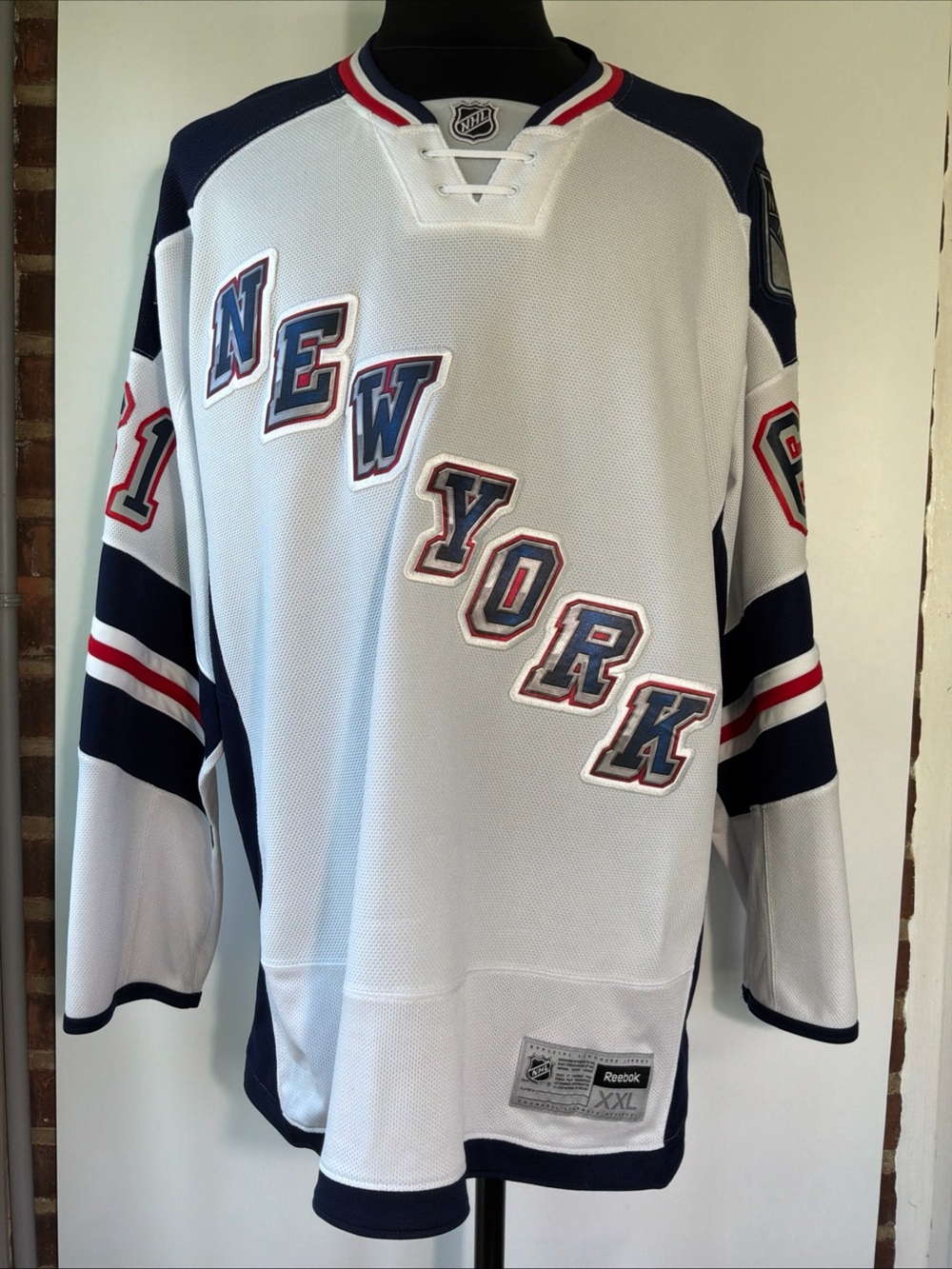 Vintage Reebok New York Rangers #61 Rick Nash Stitched Jersey Size XXL